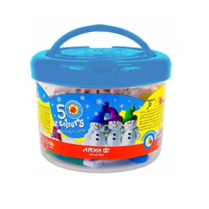 خمیر بازی آریا مدل سطلی 5 رنگ