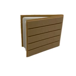 دفتر یادداشت فانتزی جلد سیلیکونی طرح بیسکوییت رنگ شکلاتی