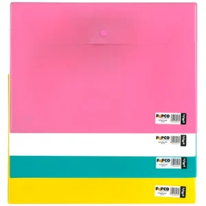 پوشه دکمه دار پاپکو کد 105 سایز A4 رنگ جور