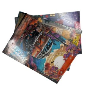 تخته شاسی فانتزی مدل کلاسیک خط کش دار رنگی هیبریدی کد 03-302