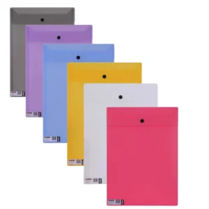 پوشه دکمه دار پاپکو کد 117 سایز A4 رنگ جور