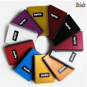 دفتر یادداشت پاپکو متالیک پنجره دار 100 برگ