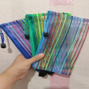 جامدادی توری زیپ دار سایز A6