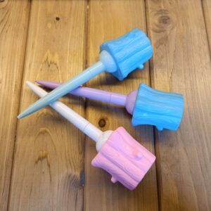 روان نویس فشاری فانتزی مدل سیلیکونی سنجاب رنگ جور