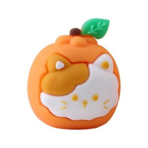 تراش فانتزی سیلیکونی طرح گربه پرتقال