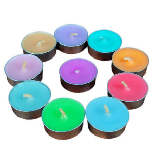 شمع وارمر نگین بسته 100 عددی رنگ جور