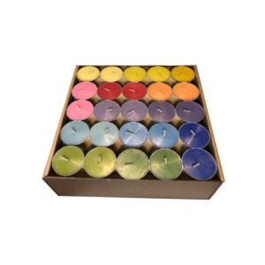 شمع وارمر نگین بسته 100 عددی چند رنگ