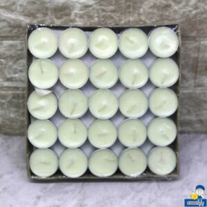 شمع وارمر نگین بسته 50 عددی رنگ سفید