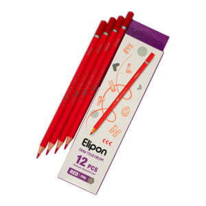 مداد قرمز الیپون مدل کلاسیک شش گوش کد 810101